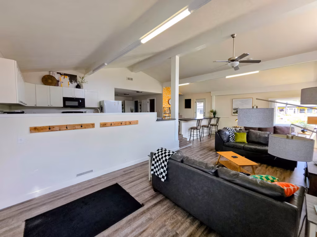 feature couch - yellow house